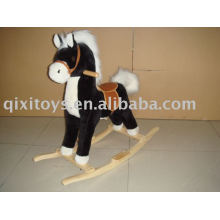 caballo mecedora de felpa, juguete de jinete infantil